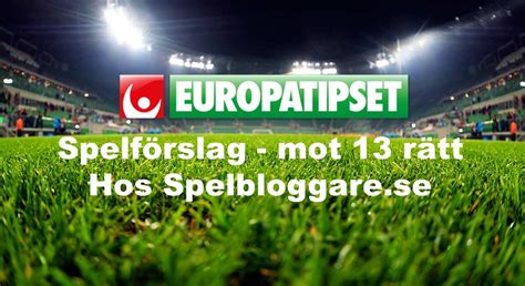 Europatipset Tips: Gratis experttips, spelförslag.